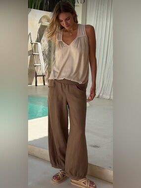 Nomad - Sadhu French Linen Pants Cinnamon
